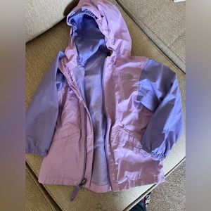 North Face girls raincoat